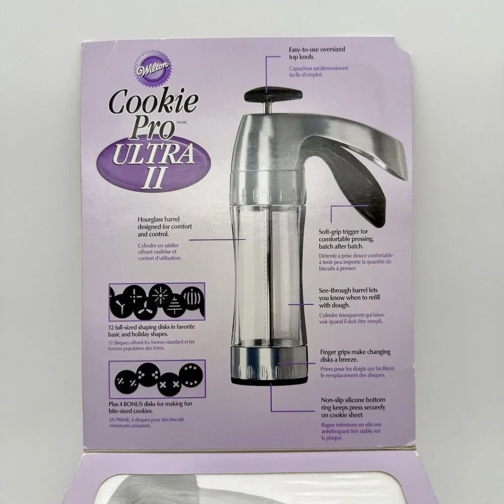 WILTON Cookie Pro Ultra II Cookie Press with 16 Disk Complete 2006 NEW - READ